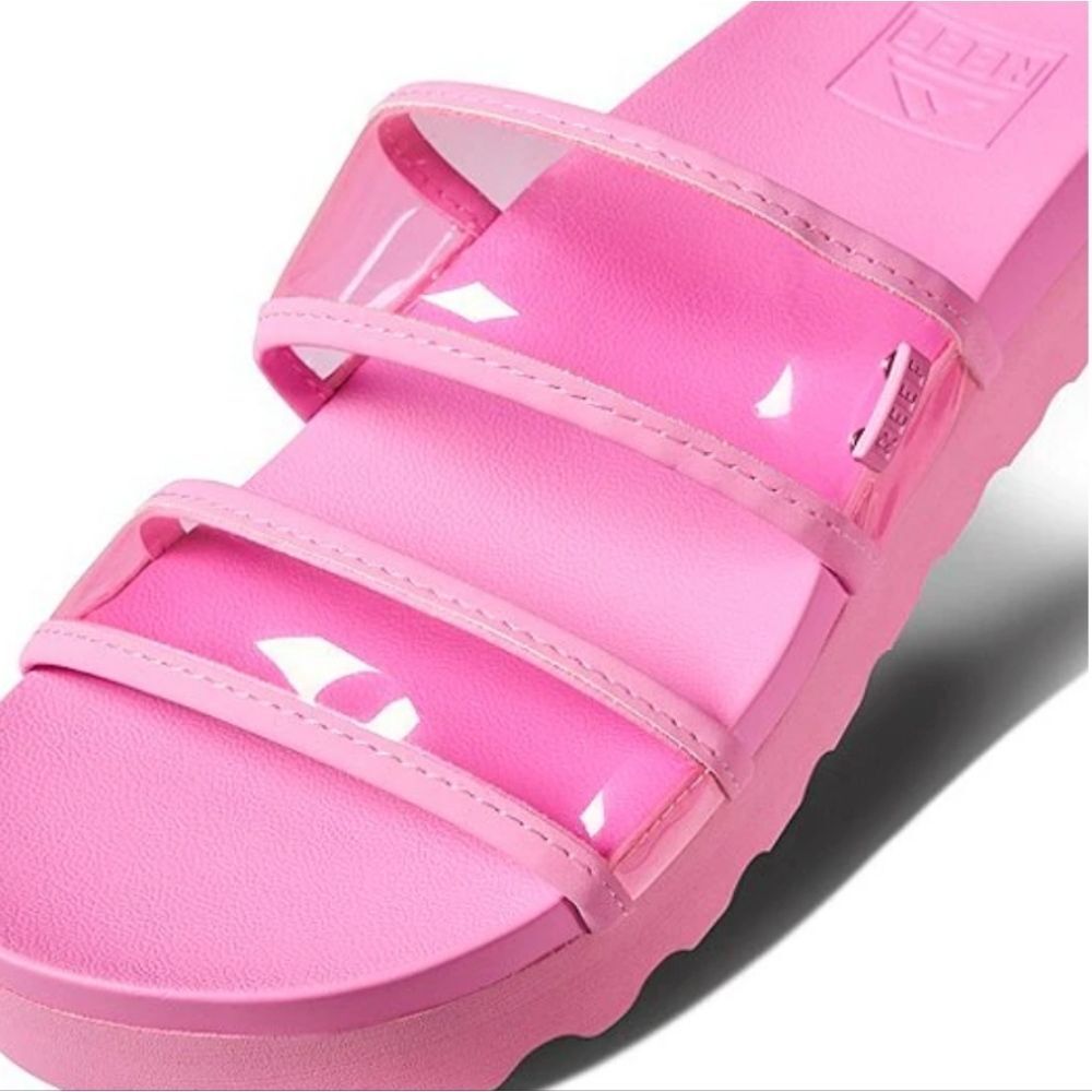 Reef Vista Hi-Energy Slide Sandals- Light Neon Pink - Picture 3 of 12